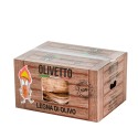 Drewno oliwne w skrzyni 40kg piec kominkowy Olivetto Rabaty