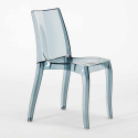 Biały kwadratowy stolik 70x70 cm z 2 kolorowymi przezroczystymi krzesłami Cristal Light Terrace Koszt