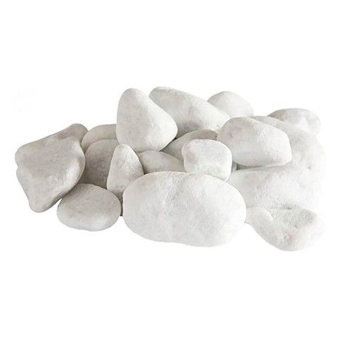Zestaw 24 kamieni ozdobnych białe kamienie do biokominka Promocja