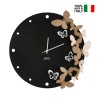 Ręcznie robiony metalowy zegar ścienny Farfalle 3D in danza Ceart Katalog