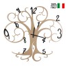 Zegar ścienny wykonany ręcznie z metalu Albero Della Vita 80x75cm Ceart Rabaty
