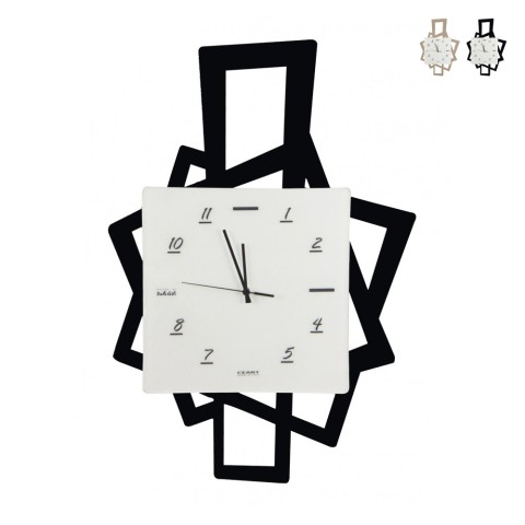 Nowoczesny, ręcznie robiony zegar ścienny do salonu Quadri Ceart Promocja