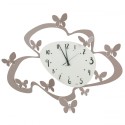 Nowoczesny, ręcznie robiony zegar ścienny z metalu i szkła Farfalle Ceart Katalog