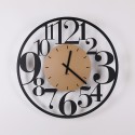 Nowoczesny okrągły zegar ścienny o średnicy 60 cm z dużymi cyframi Ilenia Ceart Środki