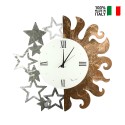 Okrągły ręcznie robiony metalowy zegar ścienny Sole e Stelle Ceart Sprzedaż