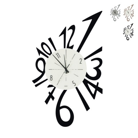 Ręcznie robiony metalowy nowoczesny zegar ścienny Numerico Ceart Promocja