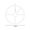 Okrągły zegar ścienny o średnicy 90 cm w stylu industrialnym Essenziale Ceart Cena