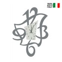 Nowoczesny dekoracyjny zegar ścienny ze szkła i metalu Alfred Ceart Katalog
