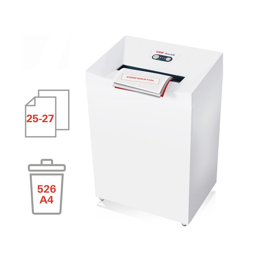 Niszczarka dokumentów biurowa 25-27 kartek 5,8mm Pure 530 HSM Promocja Niszczarka dokumentów biurowa 25-27 kartek 5,8mm Pure 530 HSM Promocja