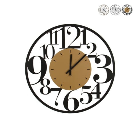 Nowoczesny okrągły zegar ścienny o średnicy 60 cm z dużymi cyframi Ilenia Ceart