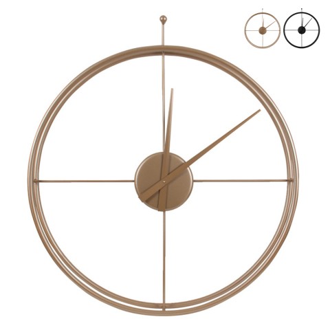 Okrągły zegar ścienny o średnicy 90 cm w stylu industrialnym Essenziale Ceart