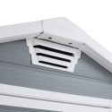 Szopa ogrodowa z żywicy PCV z podłogą 129x103x196cm Manor 4x3 Keter Model