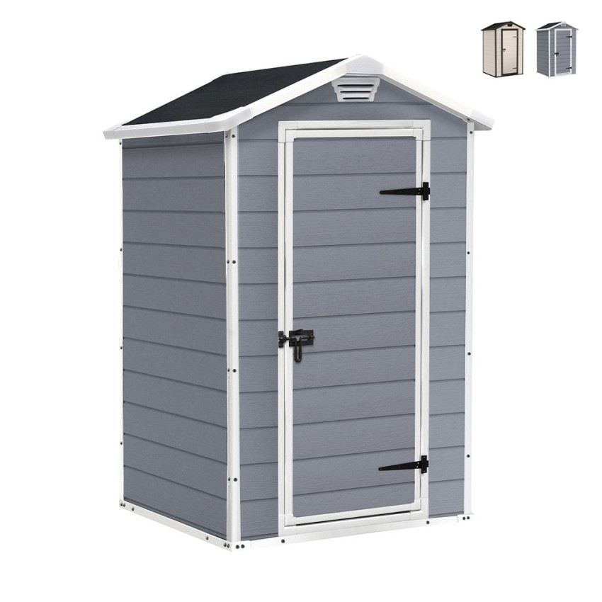 Szopa ogrodowa z żywicy PCV z podłogą 129x103x196cm Manor 4x3 Keter Promocja Szopa ogrodowa z żywicy PCV z podłogą 129x103x196cm Manor 4x3 Keter Promocja