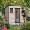 Szopa na narzędzia ogrodowe z żywicy PCV 183,5x111x200,5cm Manor Pent 6x4 Keter Cechy