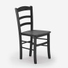 Drewniane krzesło w stylu rustykalnym do kuchni lub baru Paesana Wood 