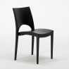 Biały prostokątny stolik, 150x90 cm z 6 kolorowymi krzesłami Paris Summerlife 