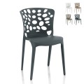 Nowoczesne krzesło do użytku na zewnątrz z możliwością układania w stosy kuchnia jadalnia restauracja Amber Promocja