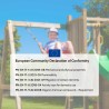 Plac zabaw dla dzieci zjeżdżalnia podwójna huśtawka wspinaczka Funny-3 DS Katalog