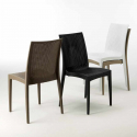Biały kwadratowy stolik, 90x90 Cm z 4 kolorowymi krzesłami Bistrot Love Cechy