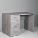 Nowoczesne biurko z 4 szarymi szufladami smartworking KimDesk GS Sprzedaż