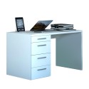 Nowoczesne białe biurko 4 szuflady office 110X60 KimDesk WS Oferta