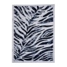 Prostokątny nowoczesny jasnoniebieski dywan styl zebra Double BLU003 Sprzedaż