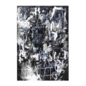 Nowoczesny dywan o abstrakcyjnym wzorze, prostokątny, niebiesko-szary, biały BLU017 Sprzedaż