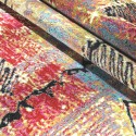 Nowoczesny wielokolorowy prostokątny dywanik do salonu z krótkim włosiem MUL437 Oferta