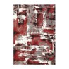 Nowoczesny prostokątny dywan w kolorze czerwono-szarym MUL439 Sprzedaż