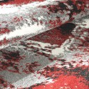 Nowoczesny prostokątny dywan w kolorze czerwono-szarym MUL439 Oferta