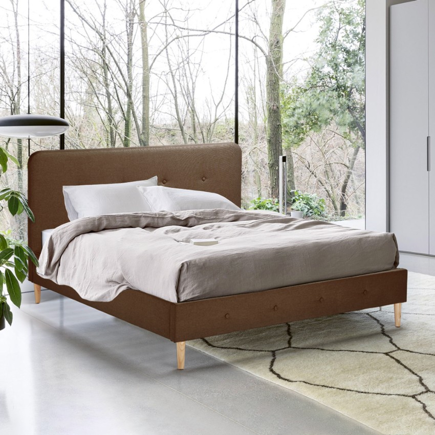 Drewniane dwuosobowe łóżko 160x190 cm Friborg King Koszt