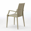 Czarny kwadratowy stolik, 90x90 cm z 4 kolorowymi krzesłami Bistrot Arm Passion Koszt