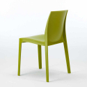Biały prostokątny stolik, 150x90 cm z 6 kolorowymi krzesłami Rome Summerlife 