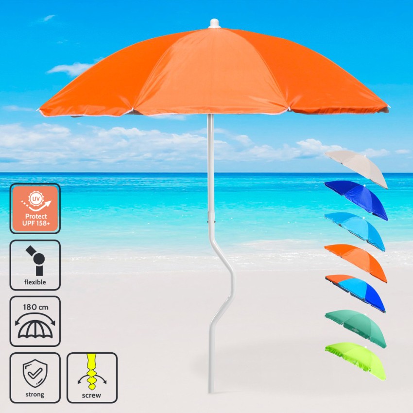 Parasol plażowy wiatroszczelny 180 cm Anti UV Prometeo Girafacile Model