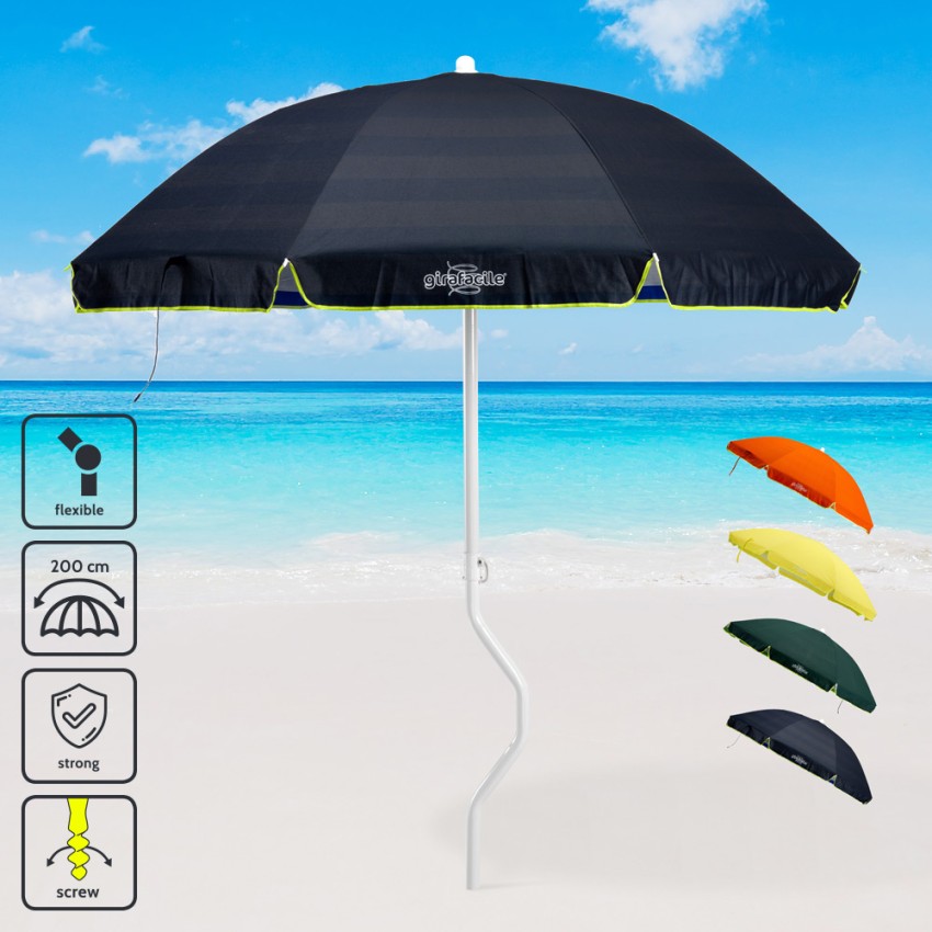 Parasol plażowy bawełniany GiraFacile 200 Cm Artemide Stan Magazynowy
