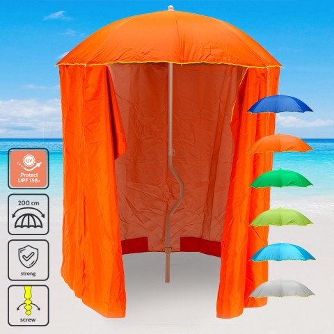Parasol plażowy GiraFacile 200 cm ochrona UV namiot plażowy Zeus Promocja