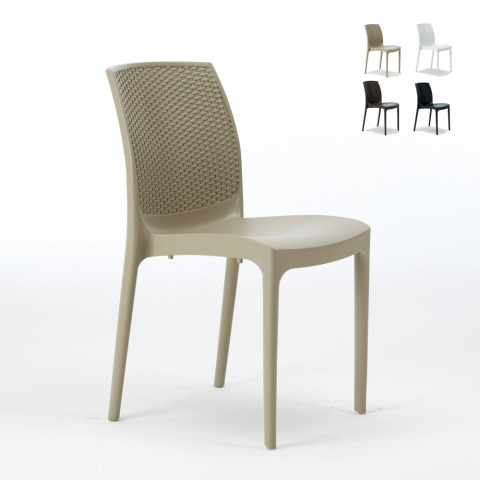 Zestaw 20 krzeseł plastikowych Poly Rattan Boheme Grand Soleil