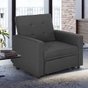 Rozkładany fotel pojedyncze łóżko nowoczesny design Brooke 