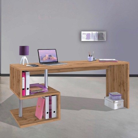 Nowoczesne biurko smart working 180x60cm Esse 2 Wood Promocja