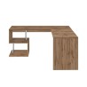 Nowoczesne biurko narożne studio 160/180cm w drewnie Vilnis WD Rabaty