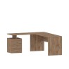Nowoczesne drewniane biurko biurowe narożne 3 szuflady New Selina WD Cechy