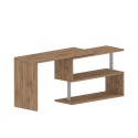 Biurko biurowe narożne drewniane biurko 2 półki Volta WD Stan Magazynowy