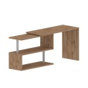 Biurko biurowe narożne drewniane biurko 2 półki Volta WD Wybór