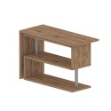 Biurko biurowe narożne drewniane biurko 2 półki Volta WD Model