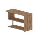 Biurko biurowe narożne drewniane biurko 2 półki Volta WD Cechy