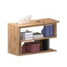 Biurko biurowe narożne drewniane biurko 2 półki Volta WD Środki