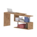 Biurko biurowe narożne drewniane biurko 2 półki Volta WD Koszt