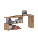 Biurko biurowe narożne drewniane biurko 2 półki Volta WD Zakup