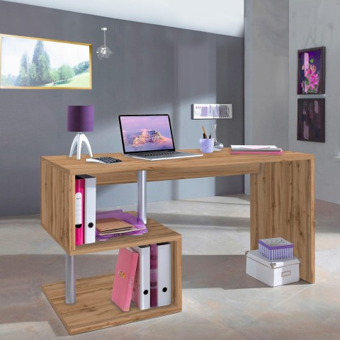 Oszczędzające przestrzeń nowoczesne drewniane biurko biurowe 140x60cm Bolg WD Promocja