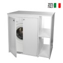 Szafka zewnętrzna biała 2 komorowa na pralkę PVC 5012PRO Negrari Sprzedaż